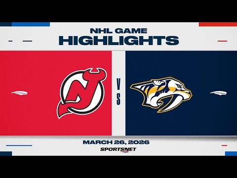NHL Highlights | Devils vs. Predators - March 26, 2026