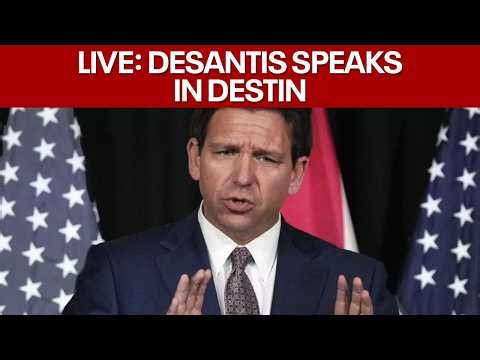 LIVE: DeSantis discusses hurricane recovery efforts in Destin