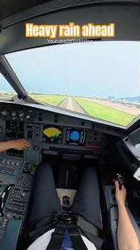Heavy rain ahead #aviation #pilot #airbus