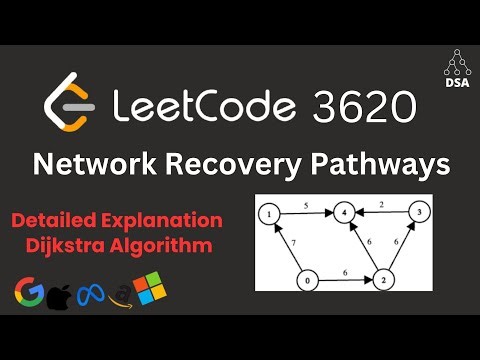 Network Recovery Pathways 🔥 Leetcode 3620 | Dijkstra + Binary Search