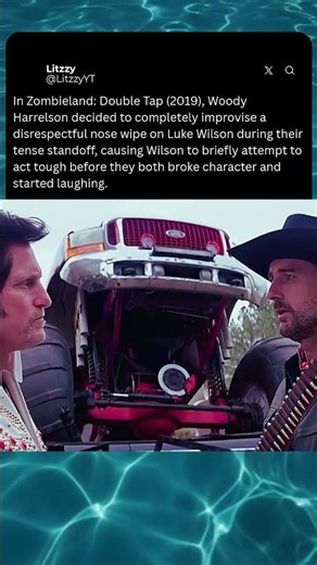 Woody Harrelson's Hilarious Nose Wipe Improv 😂 #zombieland #movies #shorts