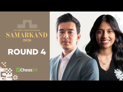 FIDE Chess Olympiad 2026 Round 4: Abdusattorov v. Yagiz & Fabiano v. Ivanchuk Headline Top Matches!