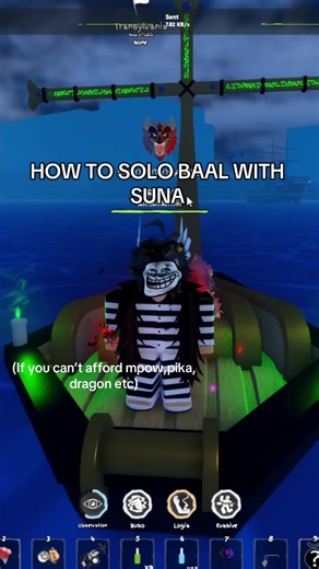 HOW TO SOLO BAAL WITH SUNA IN GPO | GPO UPDATE #gpo #gpotiktok #roblox #grandpieceonline #phoeyu