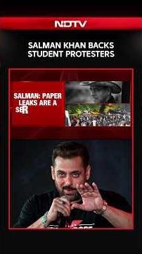 Salman Khan Backs NEET Protest, Says 'Don't Politicise Students' Movement'
