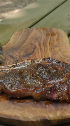 Honey Glazed Steak Over Fire 🔥 Cabin Cooking