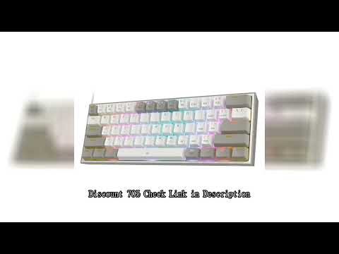 Redragon K617 Fizz 60% Wired RGB Gaming Keyboard, 61 Keys Hot-Swap Compact Mechanical Keyboard Red S