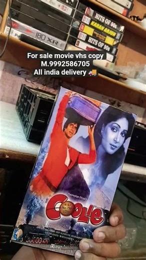 For Sale coolie movie vhs copy 📞9992586705 all india delivery 🚚 best price #vcr vhs