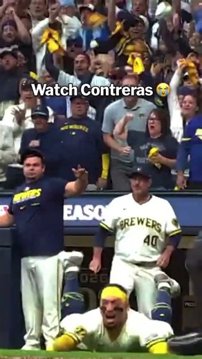 William Contreras was HYPED for Jackson Chourio’s Game 2 walk off hit 😆
