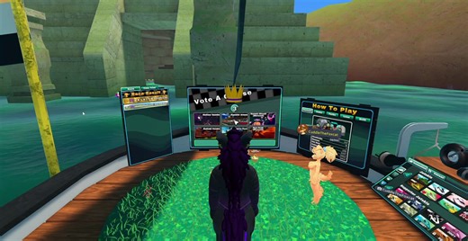 So I'm testing VRChat's newest camera modification, 3rd person view. I'm using Jetski Rush as an example, but this whole thing changes so much. It's a little trippy at first, but this is actually pretty cool!The second image shows the kind of options you have open to the test.