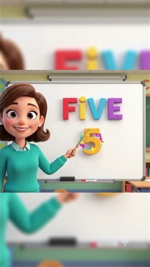 🔢 Counting 5 | FIVE = 5 | Learn Numbers for Kids#CountingForKids #LearnNumbers #Five #MathsForKids