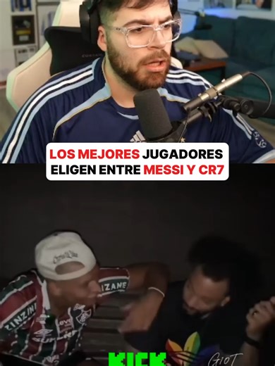 LOS MEJORES JUGADORES ELIGEN ENTRE MESSI Y CR7#argentina #kick #lacobra #davooxeneize #messi #cr7