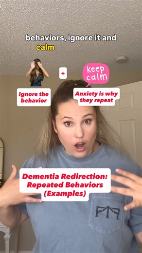 Dementia Redirection: Repeated Behaviors (Examples) #dementia