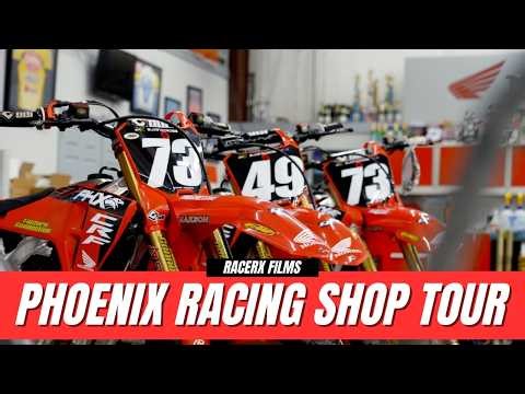 Phoenix Racing SMX and GNCC Full Shop Tour - Engine/Dyno Room, Suspension, and More