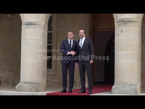Cyprus' Christodoulides hosts his French counterpart Macron ahead of EU summit