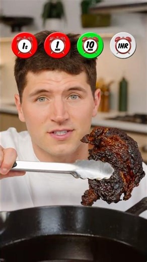 1 Second vs 1 Hour Steak