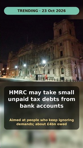 Why is HMRC trending? Bank account tax plan explained #Shorts