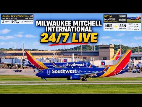 Milwaukee Mitchell International Airport LIVE 24/7 • Milwaukee, Wisconsin