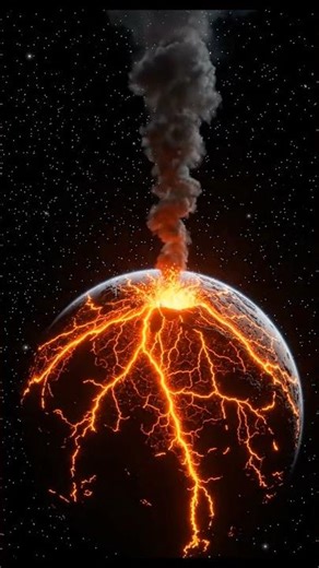 This Planet Is Exploding 😳🌋🪐 #space #planet #volcano #universe #spacevideo