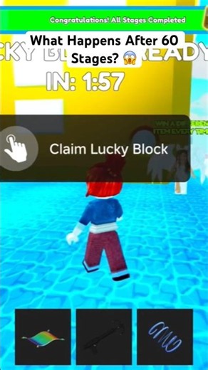 What Happens After Beating All 60 Stages? 😱 #roblox