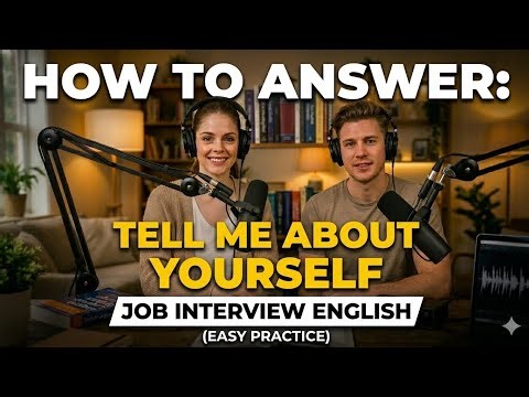 Job Interview English | How to Answer “Tell Me About Yourself” (Easy Practice)
