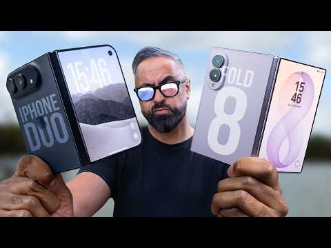 iPhone Duo vs Samsung Galaxy Z Fold 8 - Which is the Foldable KING?