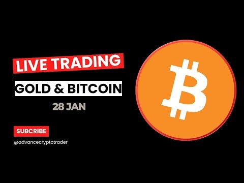 Bitcoin & Gold Live Trading || NY Session Live || 28 JAN || Vivek Yadav