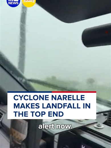 #ALERT: Tropical Cyclone Narelle has crossed the Australian coast for a second time overnight, but forecasters are warning it could hit a third state in the coming days. #9News