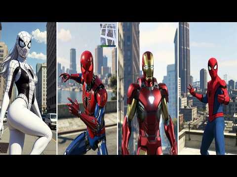 SUPERHERO MEGA BATTLE #160: SPIDER GIRL vs SPIDER vs IRONMAN vs SPIDERMAN - Marvel & DC Epic Fight