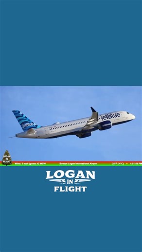JetBlue Takeoff on Runway 22R at Boston Logan Airport