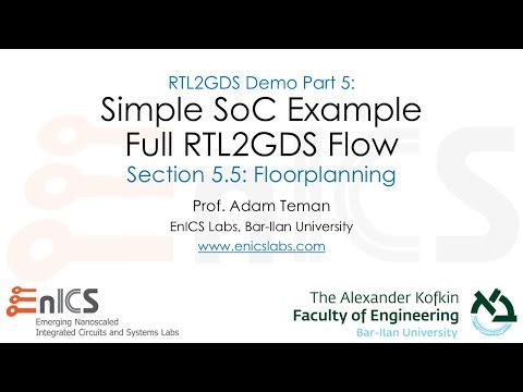 RTL2GDS Demo Part 5.5: SoC Demo - Full Chip Floorplan