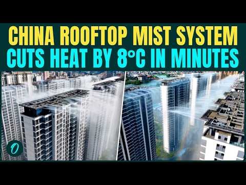 China Turns Rooftops Into Rainclouds: New Mist Technology DROPS Heat To 8°c | VIRAL VIDEO