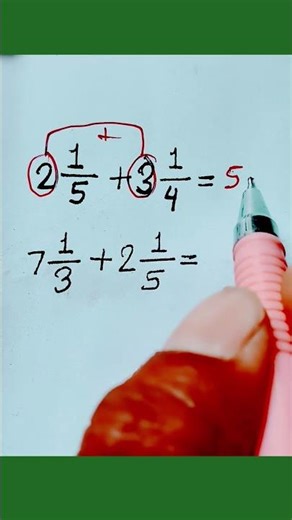 Math Easy Basics – Mixed Numbers with Same and Different Denominators #mathtrick #maths #mathematica