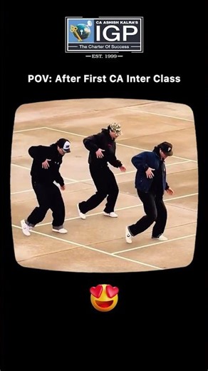 POV: After Your First CA Inter Class at IGP 😍🕺 | CA Inter Batch 2026 | IGP Classes #shorts