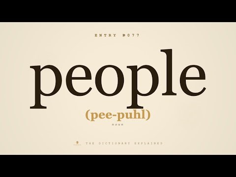 #77 of 1,000 Most Common Words - How to Pronounce "PEOPLE" - Examples, Definition, Etymology