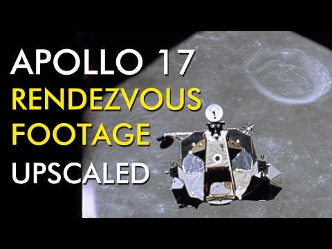 Apollo 17 Lunar Module Rendevous HD Upscaled Footage