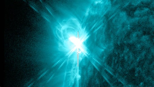M-class flares surge from sunspots captured in stunning time-lapse footage