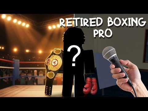 INTERVIEWING a Retired Boxing Pro in Roblox