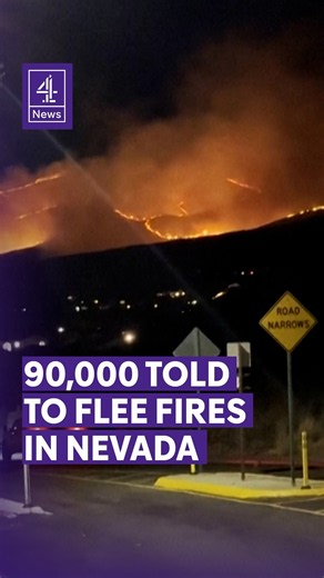 90,000 urged to leave Reno as wildfire reaches U.S. city
