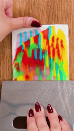 Edible Squeegee Art Creation