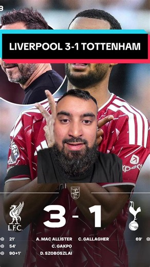 Liverpool 3-1 Tottenham full time reaction highlights Dominik Szoboszlai goal today #liverpool #tottenham #spurs #nayeemutd