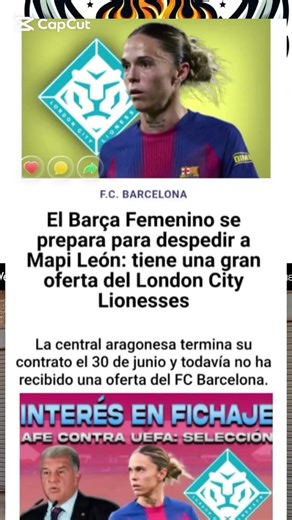 Bombazo en el Barça: Mapi León podría irse a Inglaterra