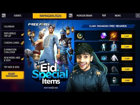 EID SPECIAL REWARDS ✨️ Free Fire Max