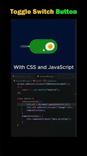 Egg Toggle Switch Animation 🥚 | HTML CSS JavaScript UI