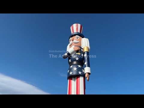 A Minnesota town now boasts the world's tallest nutcracker
