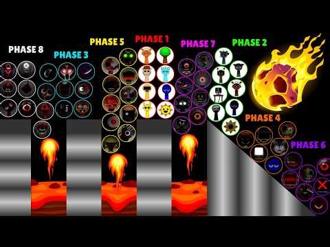 160 Sprunki. 8 Phases. One Champion! - Team Marble Race #3