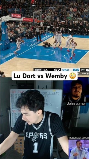 Did Lu Dort go for Wemby? 😳