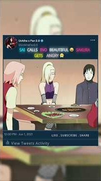 Sai Calls Ino Beautiful 😂 Sakura Gets Angry! | Naruto Shippuden #shorts #naruto #sakura