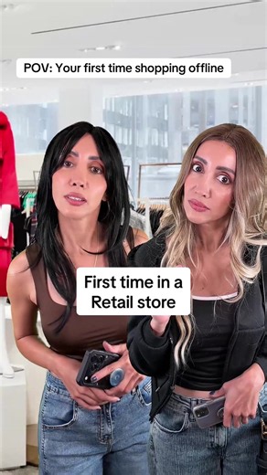 First time in an actual store 😅 #genz #retail | shopping