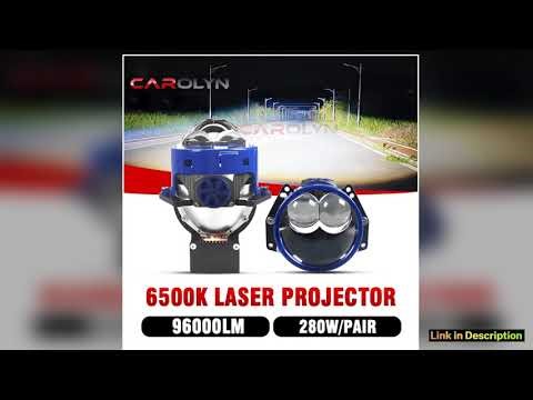 carolyn3 inch Bi LED Headlight Projector Len HiLo Beam 280W 96000LM Auto lamp lenses for Car Motorc