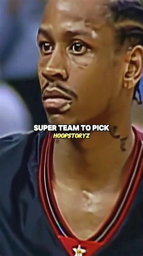 Allen Iverson Builds His All Time Starting 5 😯 #shorts #nba